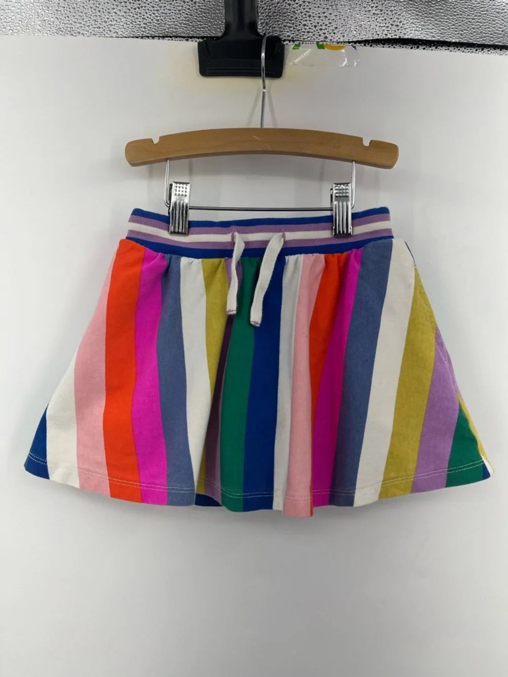 Mini Boden 4-5y rainbow skort 0430 cotton skirt shorts stripe